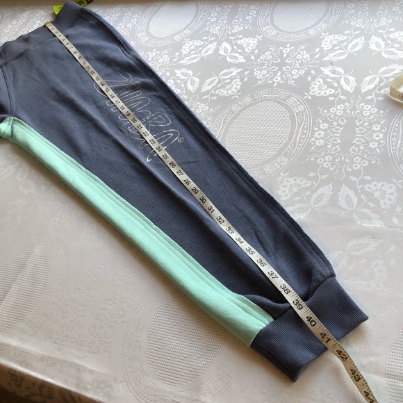 Zumba Fitness Grey’s The Way Sweatpants Women’s Size L Grey/Teal Elastic Waist - Picture 11 of 16
